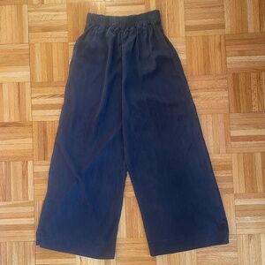 Elizabeth Suzann Florence Pant in Navy Silk Crepe, Small